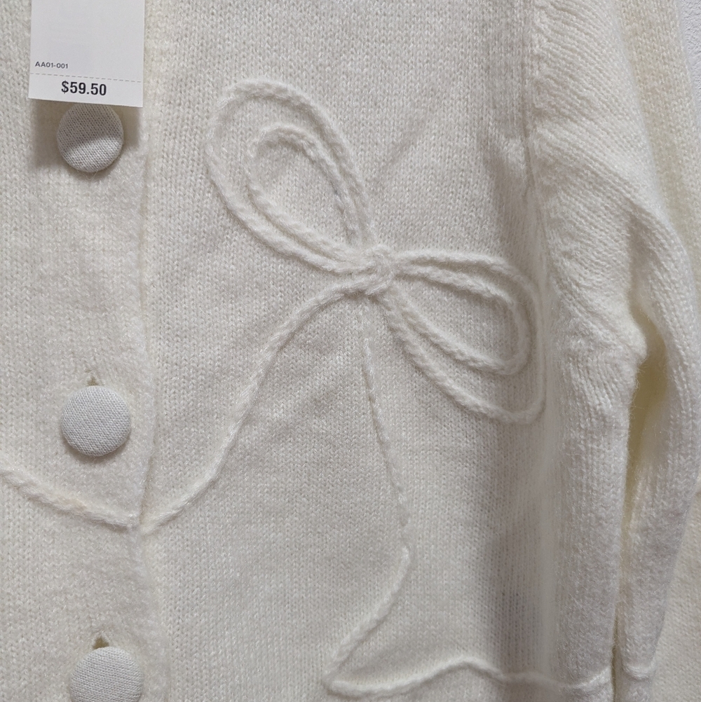 NWT Bow Cardigan Sweater 🎀🎀 - Picture 2 of 9